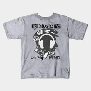 Music on my mind T Shirt for Music Lover Kids T-Shirt